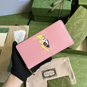 グッチ GUCCI  701060 ばなにゃ プリント ジップアラウンドウォレット 19.5X11X3CM