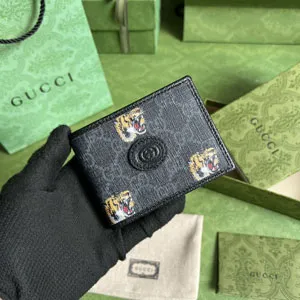 グッチ GUCCI インターロッキング GGミニ メンズ 二つ折り財布(673001 92TCG 8563)