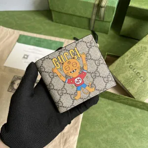 グッチ  GUCCI X PABLO DELCIELO 451268 キャットプリントウォレット