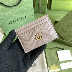 GUCCI グッチ 443127 GGマーモント カードケース ピンク