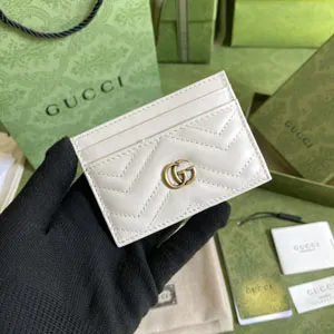 GUCCI グッチ 443127  GGマーモント カードケース ホワイト