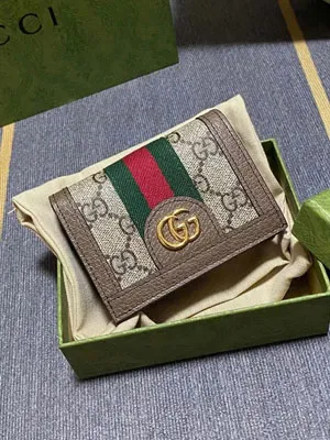 GUCCI / グッチ〔オフィディア〕GG カードケース(コイン＆紙幣入れ付き)（523155 96IWG 8745）