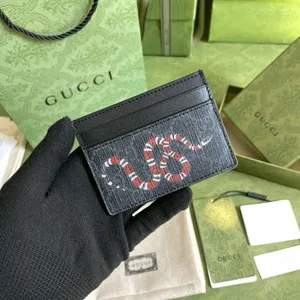 GUCCI グッチ 451277 キングスネーク プリント GGスプリーム カードケース