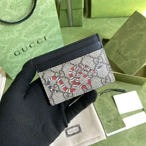 GUCCI グッチ 451277 キングスネーク プリント GGスプリーム カードケース