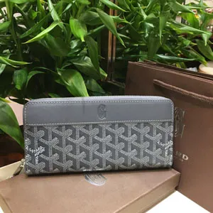 ゴヤール GOYARD マティニョンGM ウォレット グレー 長財布001