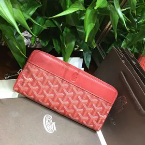 ゴヤール GOYARD マティニョンGM ウォレット レッド 長財布002