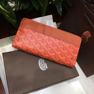 ゴヤール GOYARD マティニョンGM ウォレット オレンジ 長財布006
