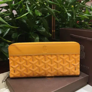ゴヤール GOYARD マティニョンGM ウォレット イエロー 長財布008