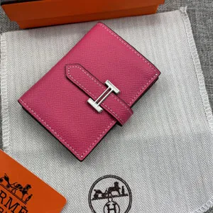 HERMES エルメス Bearn mini（ベアン ミニ）財布  ピンク 018
