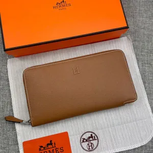 HERMES エルメス クラシック 長財布 牛革 ブラウン 041