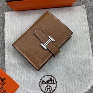 HERMES エルメス Bearn mini（ベアン ミニ）財布 ブラウン(H039796CK37)