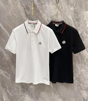 Moncler モンクレール 24SS 最新スタイル ネックライン付きジャガードラペルポロシャツ 2色 013
