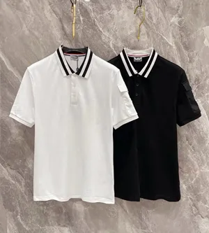 Moncler モンクレール 24SS 最新スタイル ネックライン付きジャガードラペルポロシャツ 2色 014