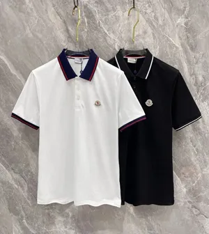 Moncler モンクレール 24SS 最新スタイル ネックライン付きジャガードラペルポロシャツ 2色 015