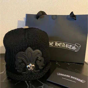 Chrome Hearts クロムハーツ カシミア ビーニーキャップ BSフレア シルバー CH022