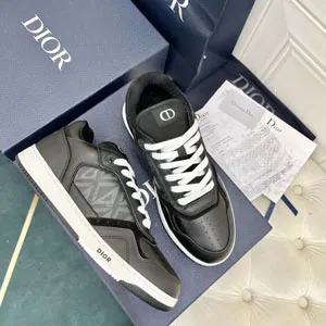 ディオール DIOR B27 ロートップスニーカー ブラックカーフスキン（3SN272ZPP_H900）