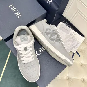 ディオール DIOR B27 ロートップスニーカー グレー カーフスキン（3SN272ZPP_H868）
