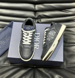 ディオール DIOR B27 ロートップ スニーカー ブルー/グレー カーフスキン（3SN272ZZC_H530）