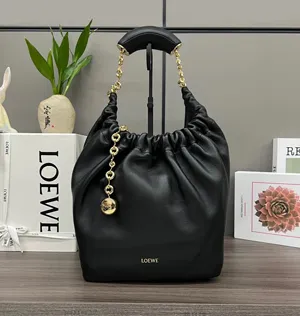 LOEWE ロエベ  スクイーズバッグ スモール（メローナパラム） チョコレート A914NCHX01