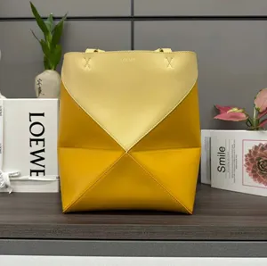 LOEWE ロエベ パズルフォルド トート（シャイニーカーフ）イエロー A779G50X18