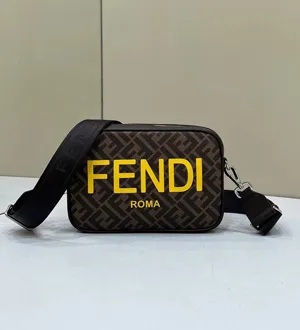 フェンディ ブラウンFFファブリック バッグ カメラケース 7M0286AJJ4F1HR8