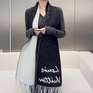 【Louis Vuitton】ルイヴィトン マフラー フラッフィーグラム ブラック（M92527）