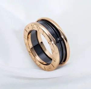 【BVLGARI】ブルガリ ビー ゼロワン リング ブラック（347037）