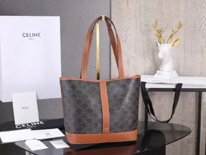CELINE セリーヌ スモール カバ / トリオンフキャンバス＆カーフスキン タン（115082CAS.04LU）