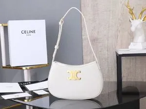 CELINE セリーヌ ミディアム ティリー バッグ / シャイニーカーフスキン ライス（115703BF4.01RC）