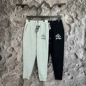 Chrome Hearts クロスロゴ カジュアル スウェットパンツ ブラック＆グレー 2色（Chrome Hearts 91）