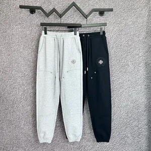 Chrome Hearts ホースシューロゴパッチ スポーツカジュアルパンツ ブラック＆グレー 2色（Chrome Hearts 80）