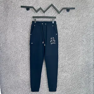 Chrome Hearts クロス刺繍ロゴ カジュアル スポーツパンツ ブラック（Chrome Hearts 77）