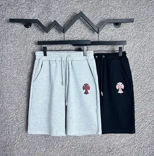 Chrome Hearts クロスロゴ伸縮性のあるカジュアルスポーツショーツ ブラック＆グレー 2色（Chrome Hearts 71）