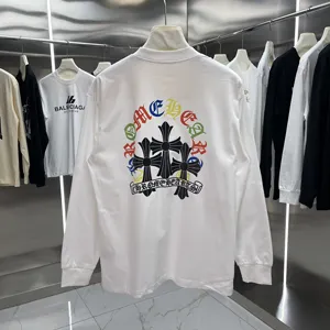Chrome Hearts 2024年秋冬新作 プリント ロングスリーブ リブTシャツ ホワイト（Chrome Hearts 40）