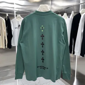 Chrome Hearts 2024年秋冬新作 プリント ロングスリーブ リブTシャツ フォレストグリーン（Chrome Hearts 38）