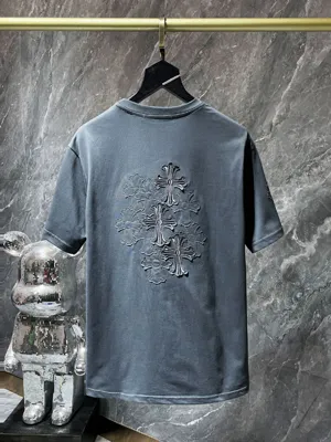Chrome Hearts 25SS ホースシュー サンスクリット パッチ 半袖 グレー（Chrome Hearts 166）