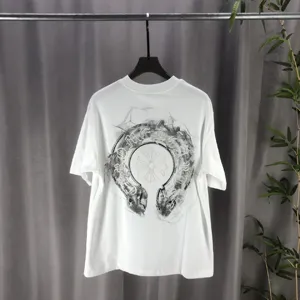 Chrome Hearts 2025ss 春夏の新作 300g双糸 ピュアコットン ユニセックス 半袖Tシャツ ホワイト（Chrome Hearts 58）