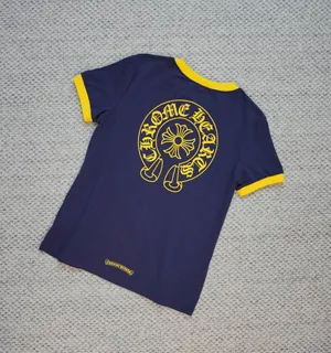 新モデル入荷！Chrome Hearts ホースシュー レディース 半袖Tシャツ ネイビーブルー（Chrome Hearts 12?）