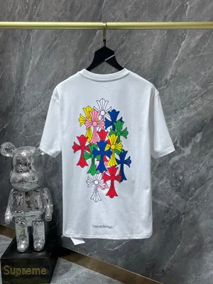 Chrome Hearts 25ss クラシックカラー ファントムクロス 半袖Tシャツ ホワイト（Chrome Hearts 153）