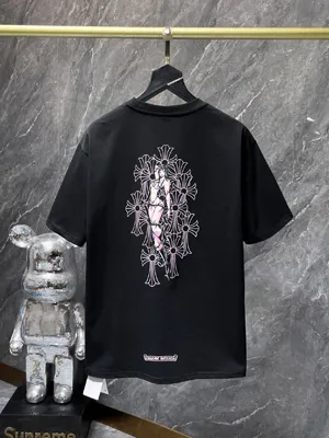 Chrome Hearts 25ss デッドリードール コミックガール 半袖Tシャツ ブラック（Chrome Hearts 42）