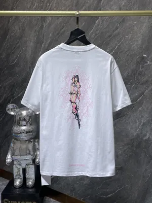 Chrome Hearts 25ss デッドリードール コミックガール 半袖Tシャツ ホワイト（Chrome Hearts 141）