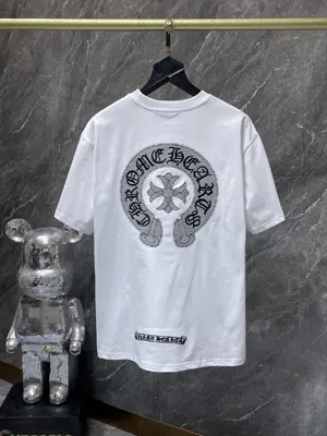 Chrome Hearts 25SS クロス＆ホースシュー刺繍 半袖Tシャツ ホワイト（Chrome Hearts 139）