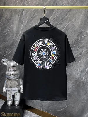 Chrome Hearts 25SS ホースシュークロス サンスクリット ショートスリーブTシャツ ブラック（Chrome Hearts 136）