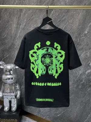 Chrome Hearts 25SS ダークホースシュークロス 3D シリコン ショートスリーブTシャツ ブラック（Chrome Hearts 124）
