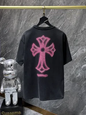 Chrome Hearts 25SS サンスクリットクロス フォームド ショートスリーブTシャツ ブラック（Chrome Hearts 120）