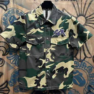 Chrome Hearts オートクチュール カモフラージュ レザージャケット グリーン（Chrome Hearts 194）