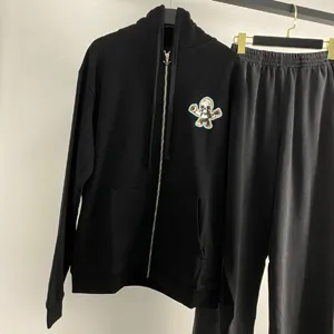 Chrome Heart 新作 スカル ジッパー パーカー ブラック（Chrome Hearts 179）