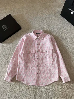 Chrome Hearts 25ss 新作 ジャカード フルプリント レターロゴ ジャケット ユニセックス ピンク（Chrome Hearts 223）