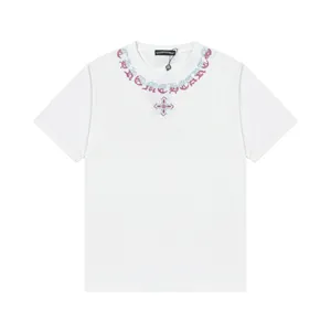 Chrome Hearts 25ss 新作 刺繍ロゴレター 半袖Tシャツ ホワイト（Chrome Hearts 214）