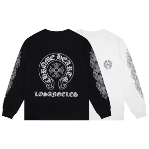 Chrome Hearts Los Angeles Excluisve L/S Tee クロムハーツ ロサンゼルス エクスクルーズブ L/S Tシャツ ブラック&ホワイト（Chrome Hearts 400）